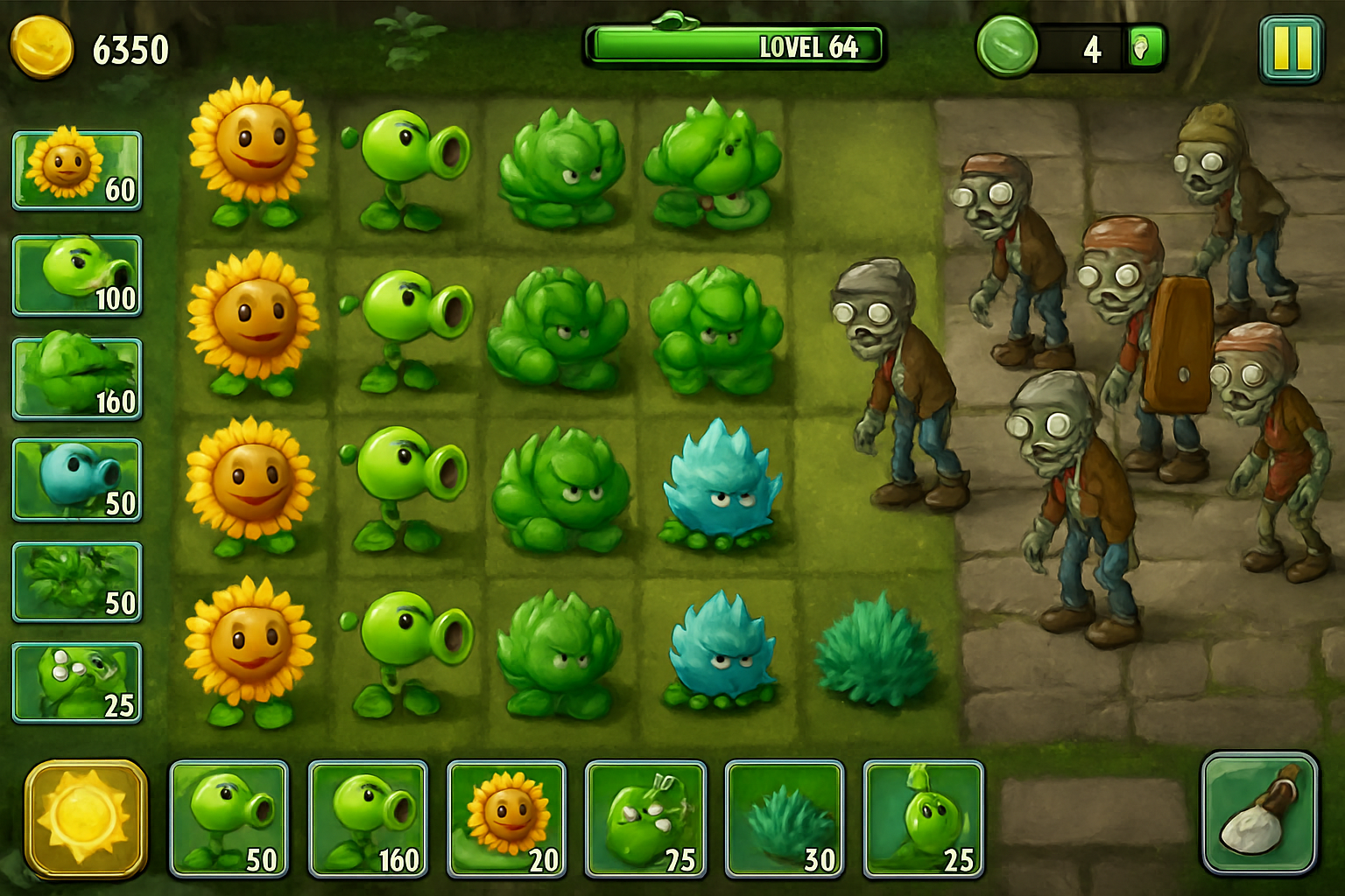 Plants vs Zombies 2 strateji oyunu